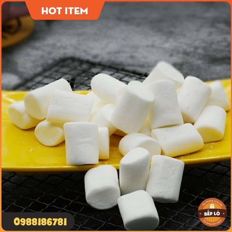 Kẹo marshmallow trắng Erko không đường dành cho ăn kiêng 500 gram loại viên lớn