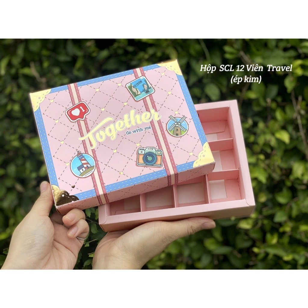 FULL BỘ TÚI HỘP TAG VALENTINE (CHƯA KÈM THIỆP) ĐỰNG SOCOLA/CHOCOLATE  9, 12, 16 & 24 VIÊN