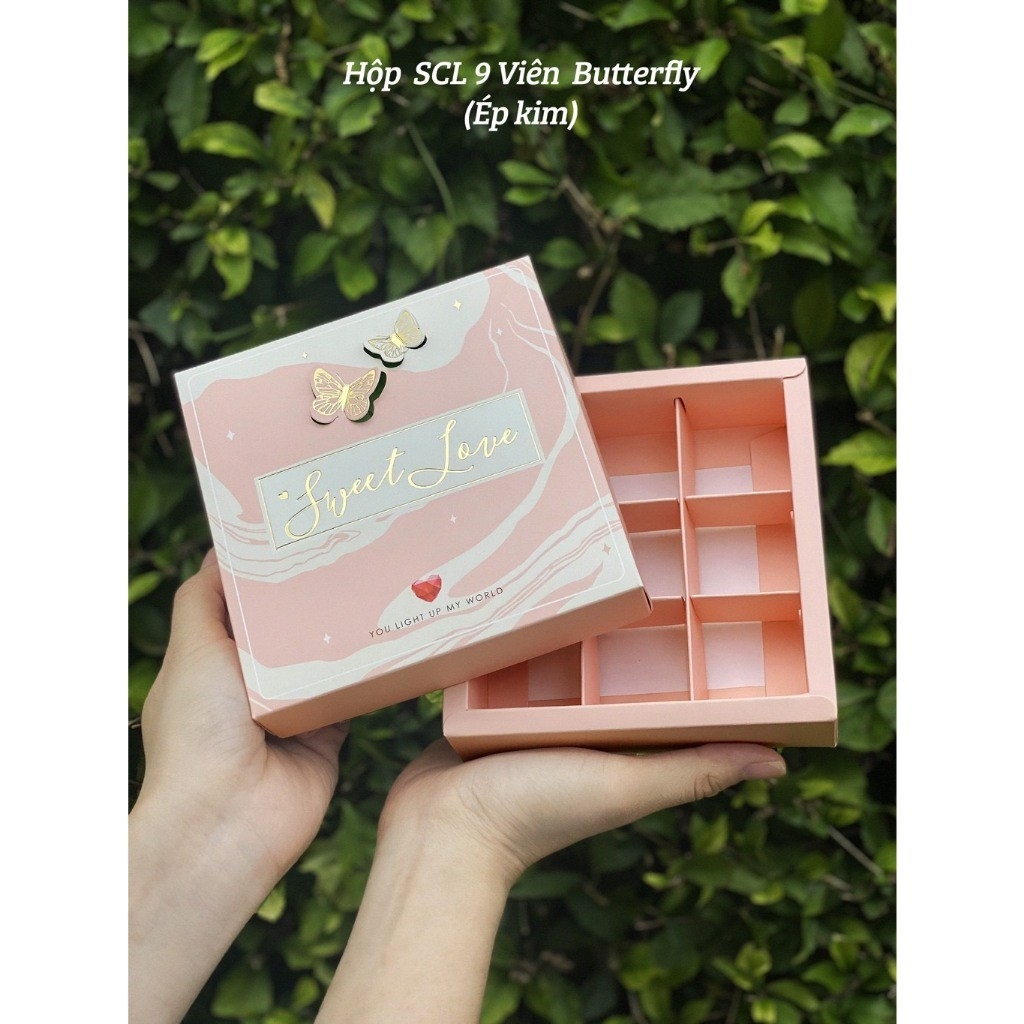 FULL BỘ TÚI HỘP TAG VALENTINE (CHƯA KÈM THIỆP) ĐỰNG SOCOLA/CHOCOLATE  9, 12, 16 & 24 VIÊN