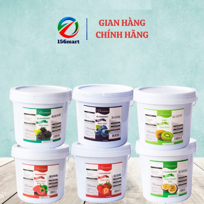 MỨT BERRINO NHIỀU VỊ -XÔ 5kg - 156mart