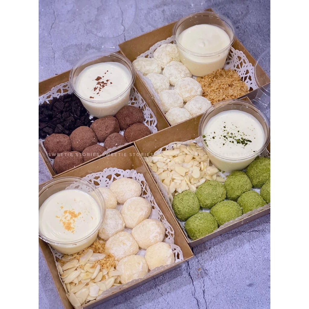 [Set 50c] Hộp Kraft Giấy Vuông Nắp Trong 1413 - Hộp Giấy Chữ Nhật Nắp Trong ~ Gấu Vàng | 1985