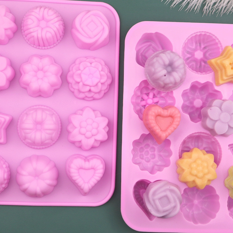Khuôn SILICONE hình 3D dùng làm thạch rau câu, Thạch trà sữa, bánh pudding, bánh nướng, đá viên socola