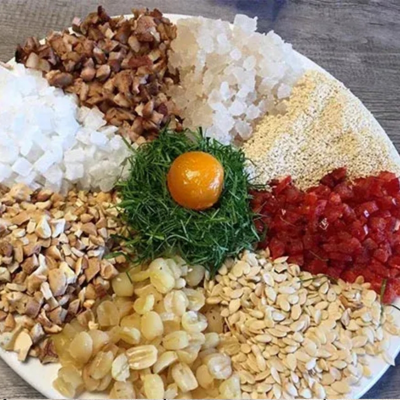 Nhân Thập Cẩm Gà Quay xá xíu, Thập cẩm Bò Sambal, Thập cẩm cá hồi sốt tiêu đen, Nhân HOT mới