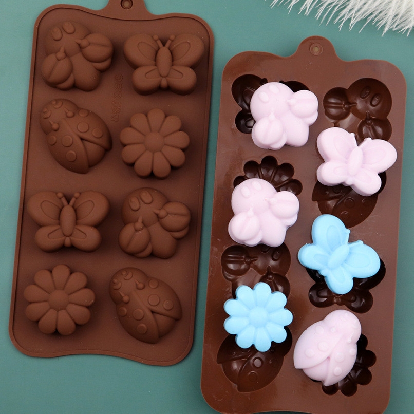 Khuôn SILICONE hình 3D dùng làm thạch rau câu, Thạch trà sữa, bánh pudding, bánh nướng, đá viên socola