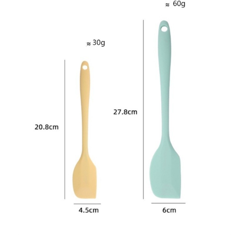 Spatula Phới Trộn Bột, Phới Dẹt Silicon