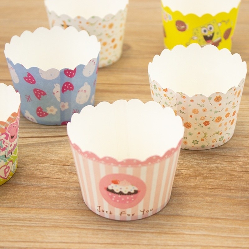 Set 50 Khuôn giấy cứng lót bánh Cupcake/ Muffin