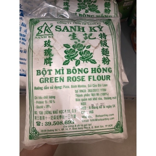 BỘT MÌ BÔNG HỒNG XANH 1kg