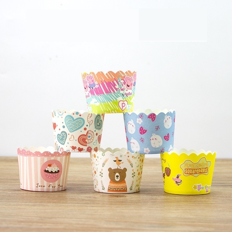 Set 50 Khuôn giấy cứng lót bánh Cupcake/ Muffin