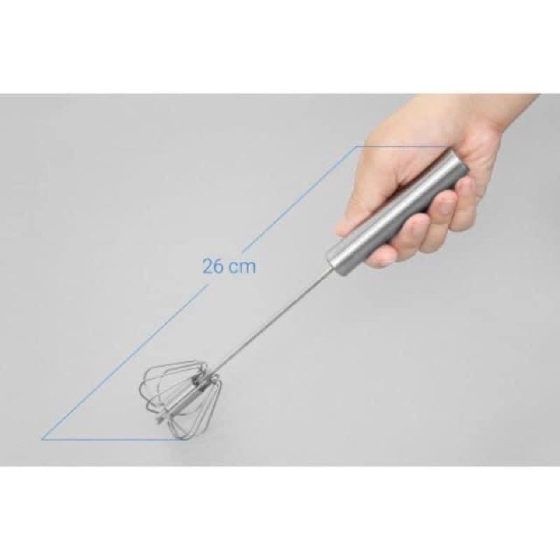CÂY  ĐÁNH TRỨNG INOX CÓ TRỤC XOAY TỰ ĐỘNG