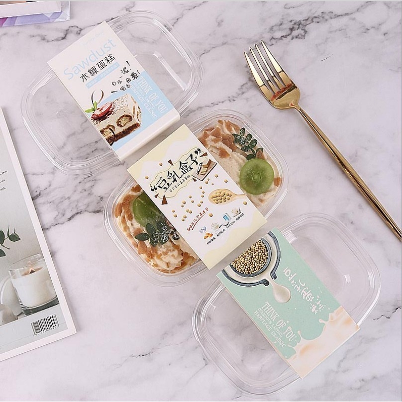 💚💙💜 Hộp nhựa pet hình chữ nhật XY092 (set 10 hộp)