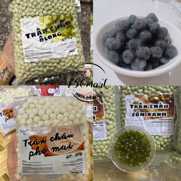 Trân châu phô mai con bò cười/ Trân châu Ô Long / Trân châu Cốm / Trân Châu mè đen