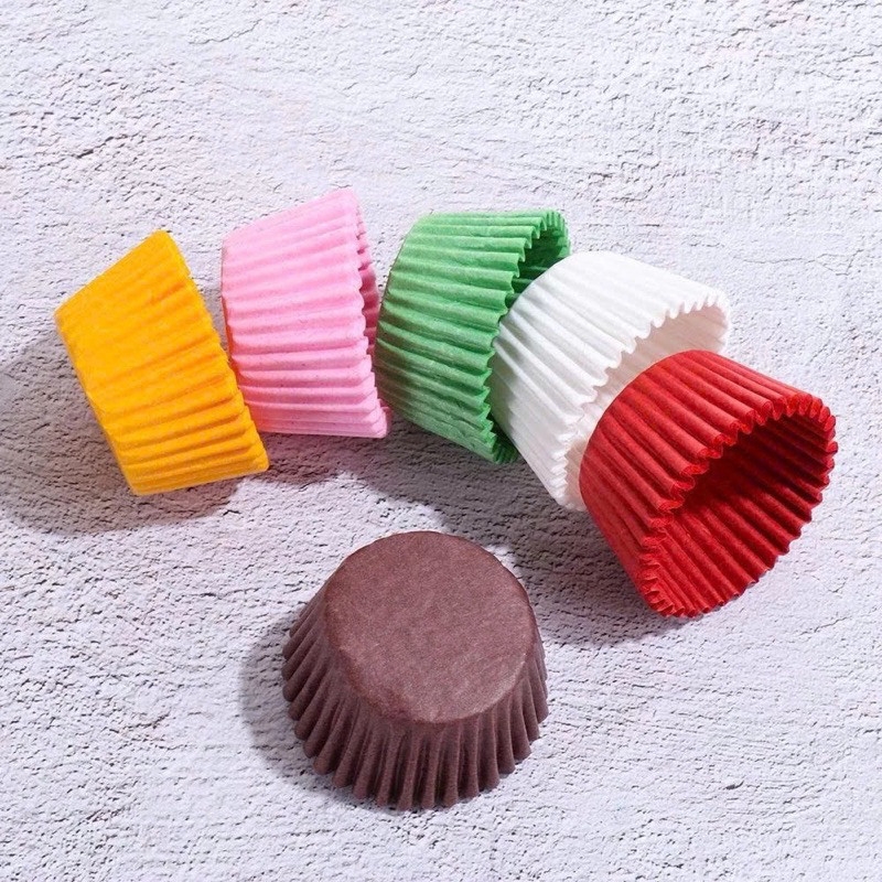 1 cây Cup Giấy F6 mềm đáy 2.5cm lót Chocolate/Socola, Bánh nhài, Mochi, Bánh Cupcake, Nhiều Màu Sắc