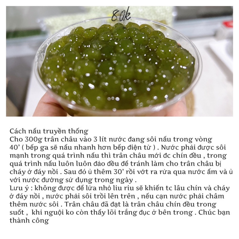 Trân châu phô mai con bò cười/ Trân châu Ô Long / Trân châu Cốm / Trân Châu mè đen