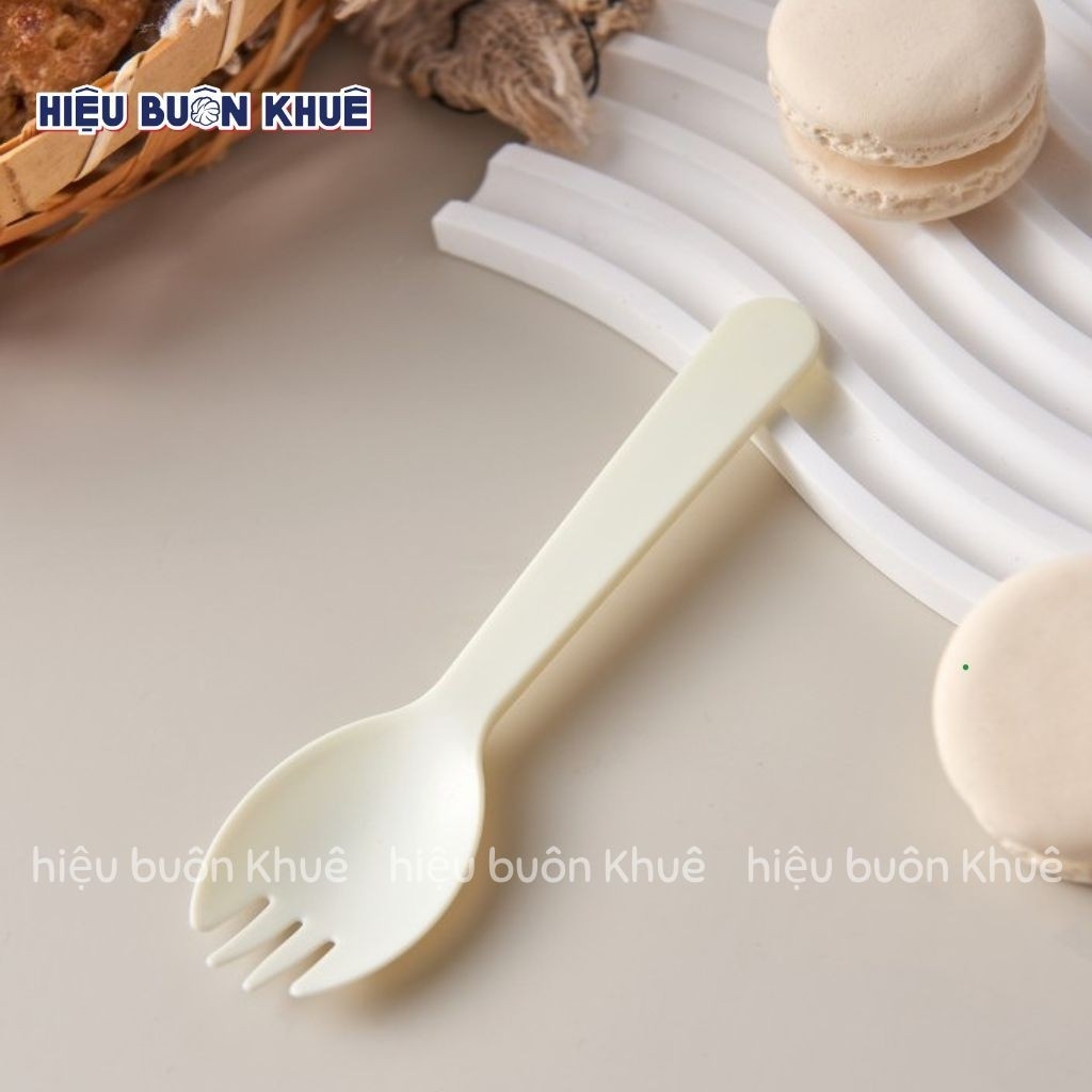 50 Muỗng Nĩa Nhựa Ăn Bánh Kem, Bánh Bông Lan Siêu Xinh