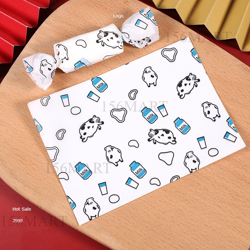 Set 100 Giấy gói kẹo xoắn 2 đầu/ Giấy gói kẹo nougat