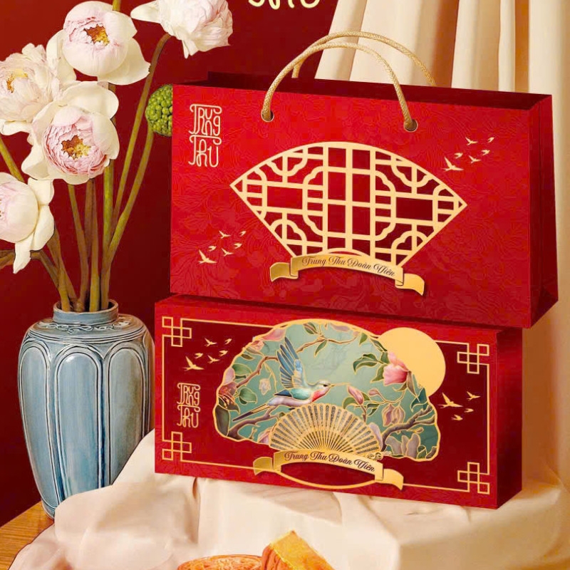 Set 5 Hộp Trung Thu 2 bánh 150-250gr - bakery156mart