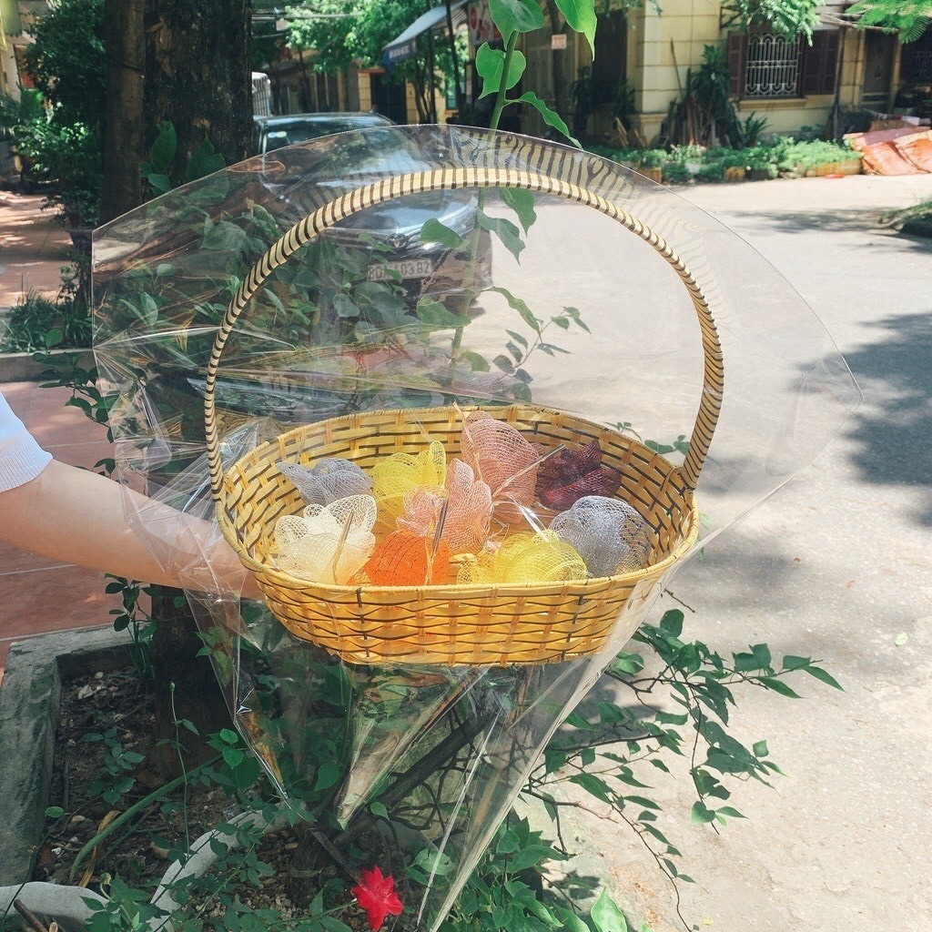 Màng co giỏ quà tết 70x60cm | 80x100cm dạng túi đa dạng kích thước giỏ khác nhau-  {{store}}
