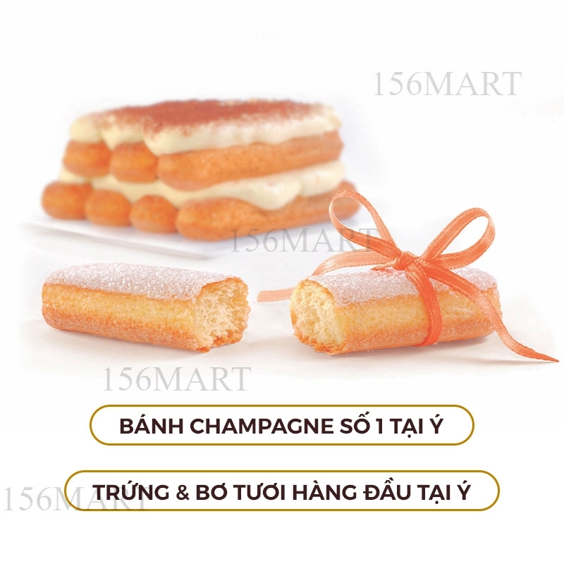 Bánh champagne Ý Vicenzozo 200g / Bánh qui xốp Lady fingers / Bánh Sampa nhập khẩu Ý