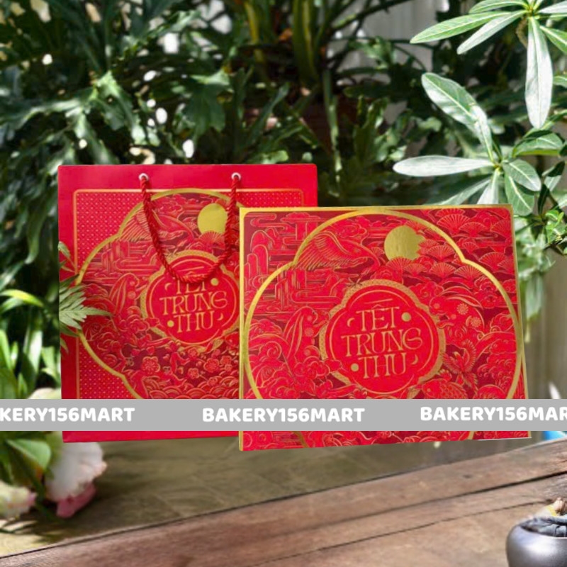 5 -10 Hộp Trung Thu 4 Bánh 150gr - 250gr ~ Thưởng Nguyệt Nắp Âm Dương