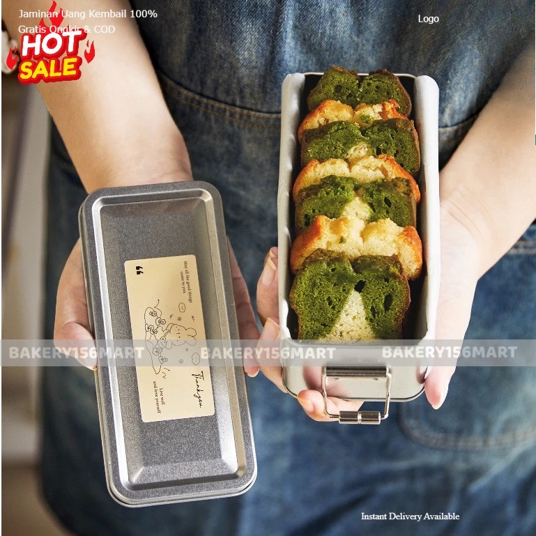 Hộp Thiếc Tiramisu, Hộp Bánh Dứa, Bánh Quy, Bánh Lạnh, Hộp Đựng Thực Phẩm 450ml Có Khoá Cài Siêu Hot