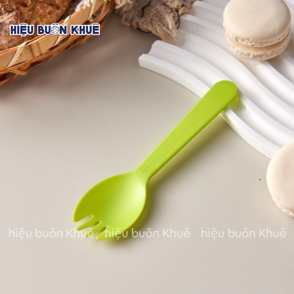 50 Muỗng Nĩa Nhựa Ăn Bánh Kem, Bánh Bông Lan Siêu Xinh