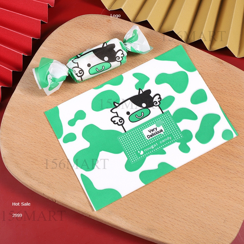 Set 100 Giấy gói kẹo xoắn 2 đầu/ Giấy gói kẹo nougat