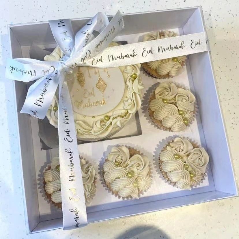 5 Hộp Đựng Bánh Kem 1 Ngăn Và 5 Ô Cupcake