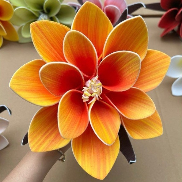Đầu bông hoa Mộc Lan Xoắn xốp 20cm cắm bình trang trí, decor giỏ quà, Tết