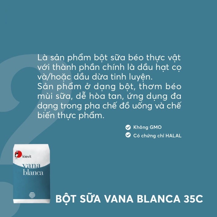 Bột kem béo Kievit bao 25kg
