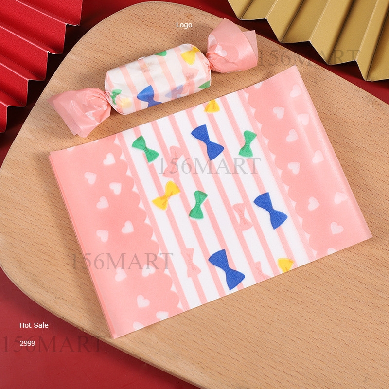 Set 100 Giấy gói kẹo xoắn 2 đầu/ Giấy gói kẹo nougat