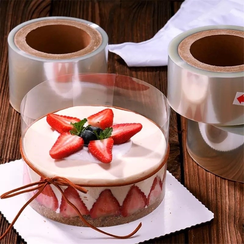[LẺ 1 MÉT]  Mica cuốn thành bánh kem, cuộn mica bọc thành bánh in hình