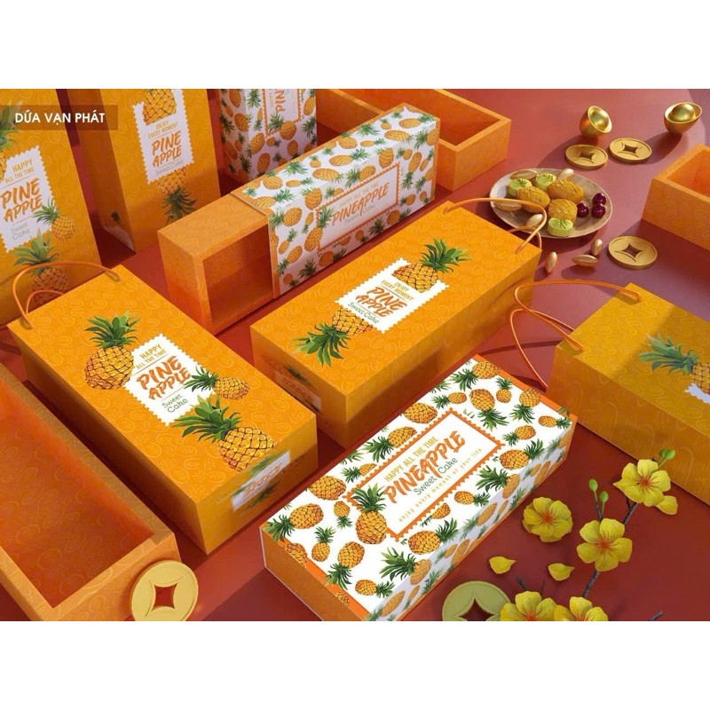 SÉT HỘP ĐỰNG BÁNH DỨA -đủ loại