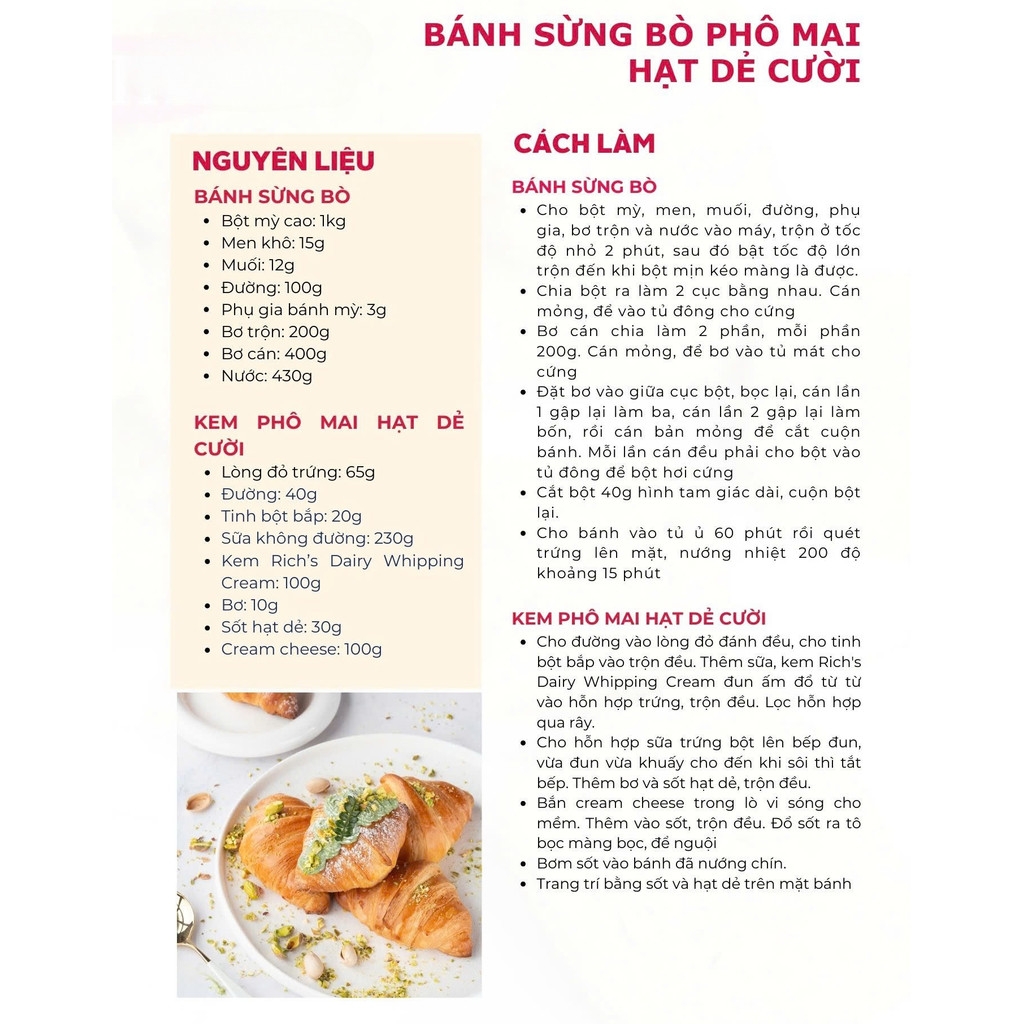 Kem Nhân Bánh Vị Hạt Dẻ Cười 1Kg / Sốt hạt dẻ cười làm nhân bánh