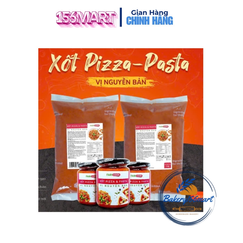 Xốt pizza & Pasta Spageetti vị nguyên bản túi 1kg và 240g