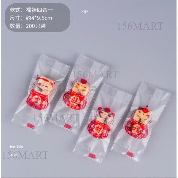 Túi kẹo 4x9cm , túi bánh cooki 7x10cm đựng bánh qui, đựng kẹo
