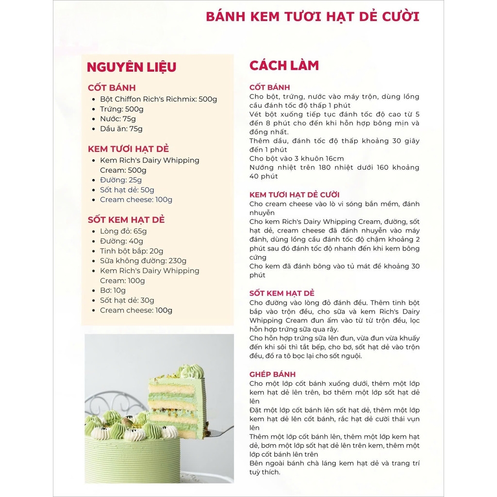 Kem Nhân Bánh Vị Hạt Dẻ Cười 1Kg / Sốt hạt dẻ cười làm nhân bánh
