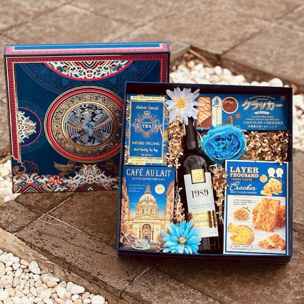 Hộp Đựng Quà Tết Cứng Âm Dương 2026 - NHẬT BÌNH CẦM _ Hộp trống không kèm quà