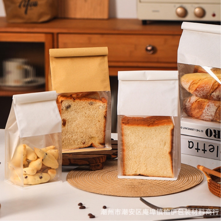 Túi Giấy Kraft Đựng Bánh Mì Sandwich, Bánh Gối, Bánh Mì Hoa Cúc, Bánh Kẹo Các Loại