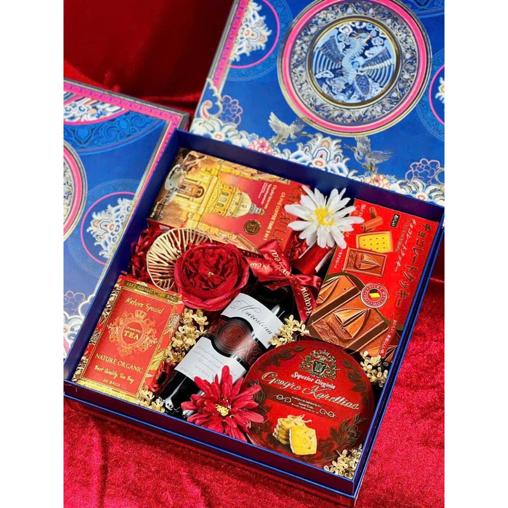 Hộp Đựng Quà Tết Cứng Âm Dương 2026 - NHẬT BÌNH CẦM _ Hộp trống không kèm quà