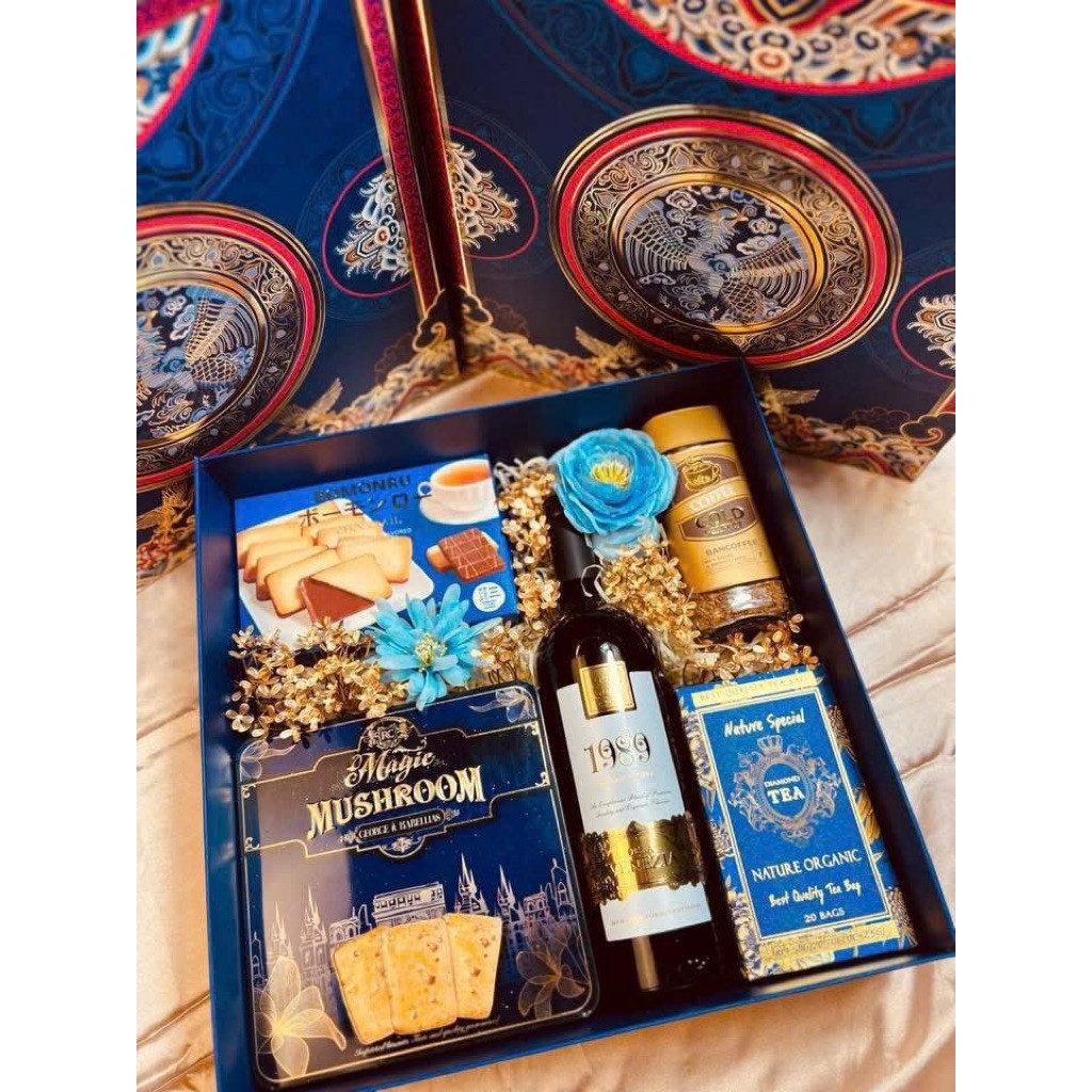 Hộp Đựng Quà Tết Cứng Âm Dương 2026 - NHẬT BÌNH CẦM _ Hộp trống không kèm quà