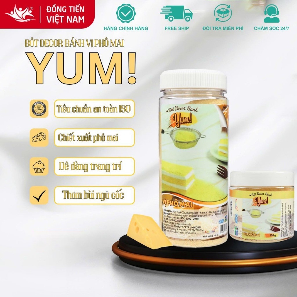 Bột Rắc Yum! Trang Trí Bánh Sinh Nhật, Bánh Donut Lọ 100G/300G 10 Vị - 156mart