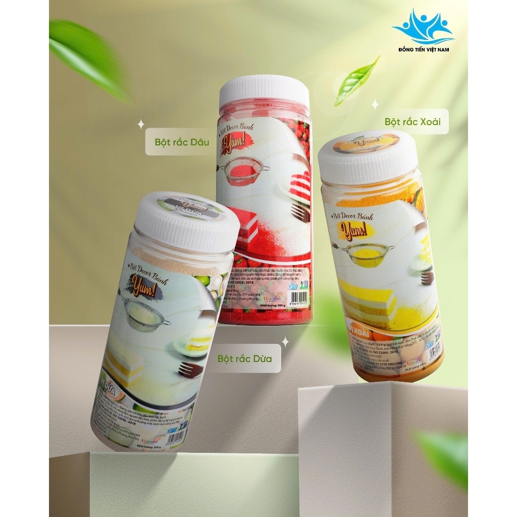 Bột Rắc Yum! Trang Trí Bánh Sinh Nhật, Bánh Donut Lọ 100G/300G 10 Vị - 156mart
