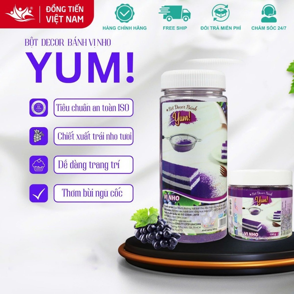 Bột Rắc Yum! Trang Trí Bánh Sinh Nhật, Bánh Donut Lọ 100G/300G 10 Vị - 156mart