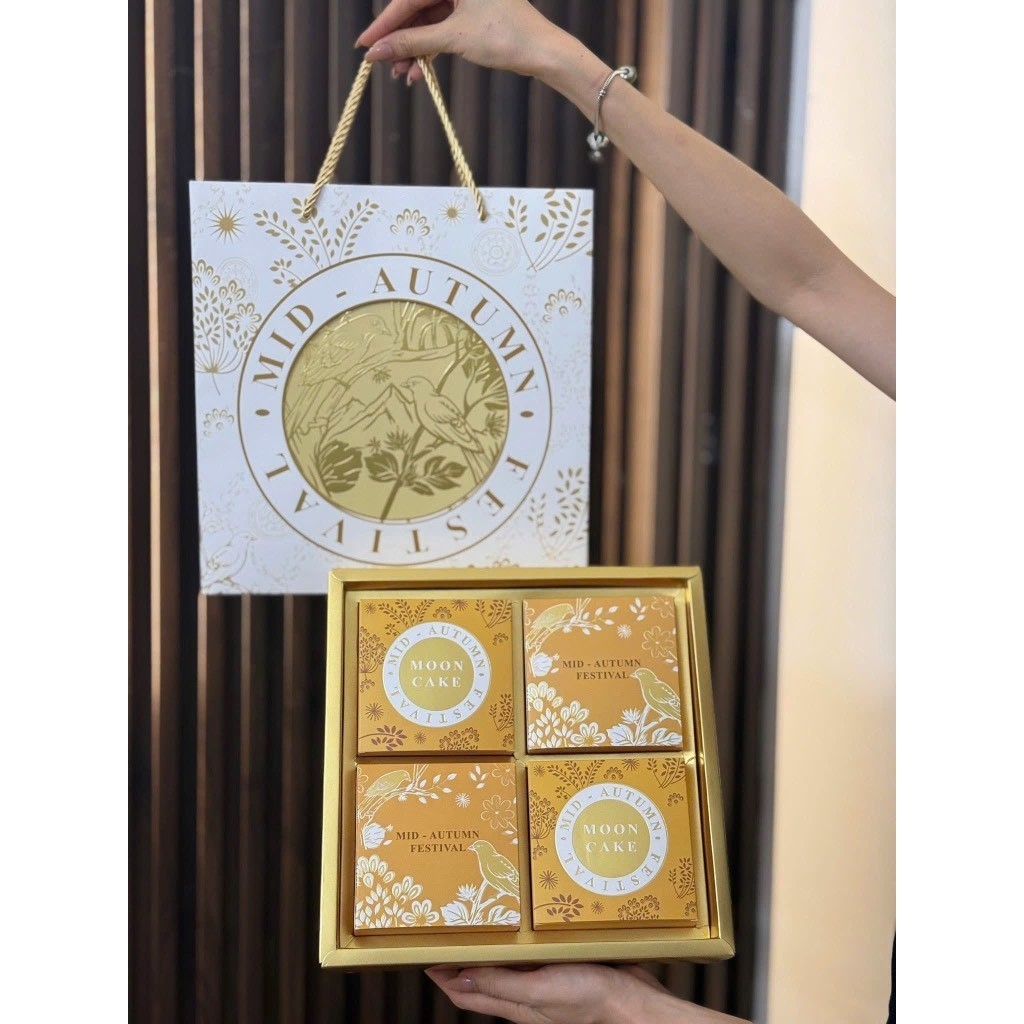 Vỏ Hộp Trung Thu 2026- Bạch Uyển 4 Bánh 150-250gr (Mẫu mới 2026) - {{store}}