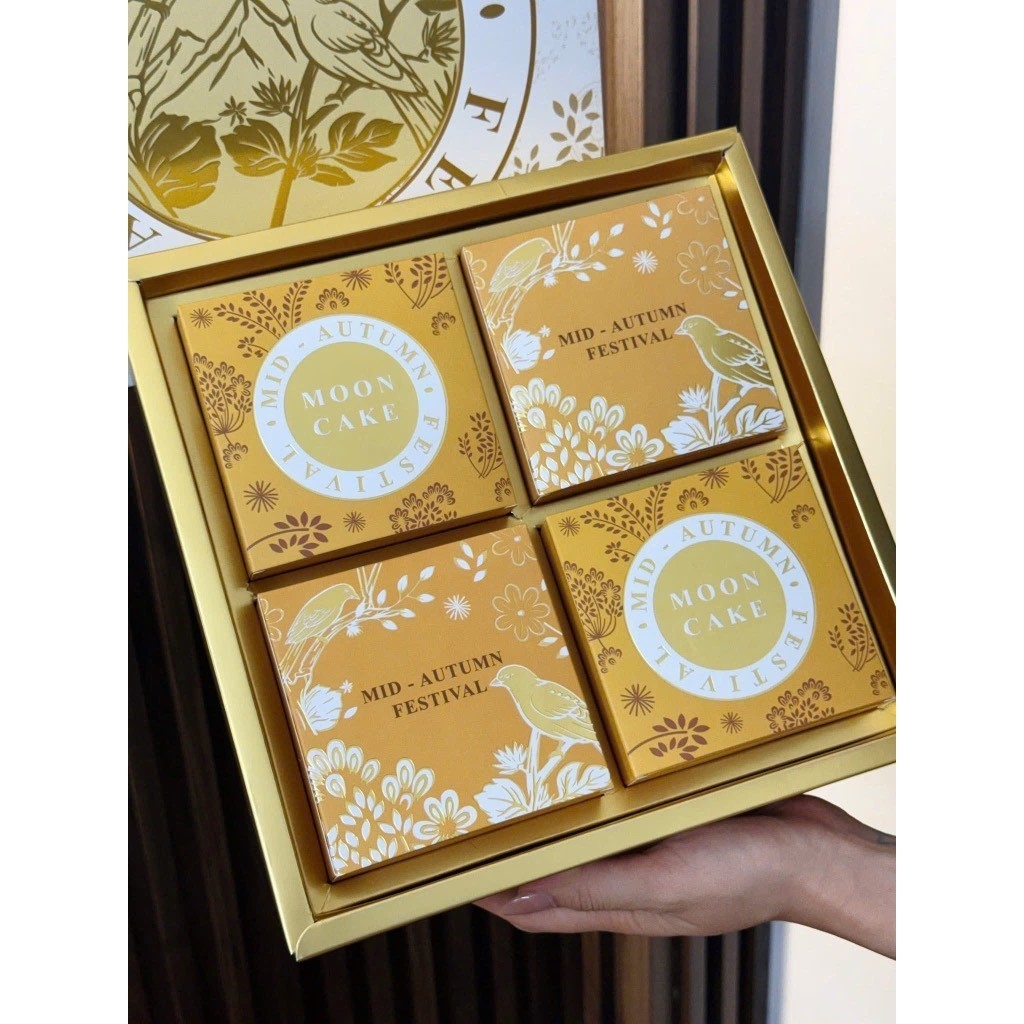 Vỏ Hộp Trung Thu 2026- Bạch Uyển 4 Bánh 150-250gr (Mẫu mới 2026) - {{store}}