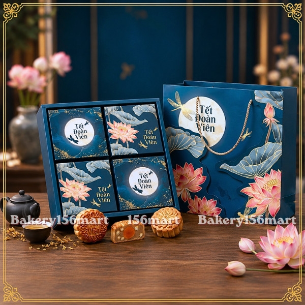 Combo 5-10 Hộp trung thu giá rẻ - Không nắp  (Mẫu mới 2026)