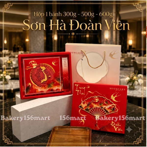 Hộp Trung thu 1 Bánh lớn 300G / 500G / 600G / 1,2KG  - 156MART