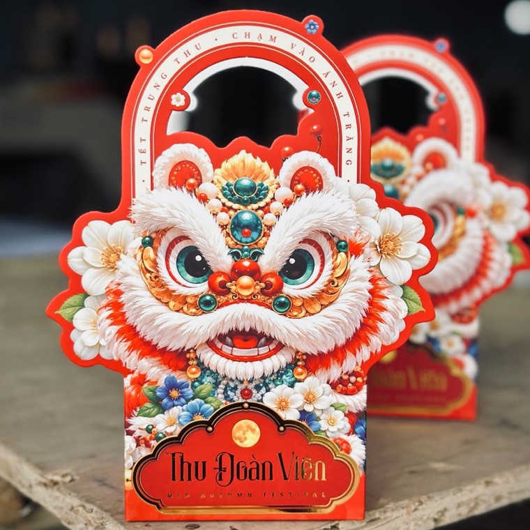 10-50 Túi Giấy LÂN NGỌC NGÀ Đựng 1 Bánh - 2 Bánh Trung Thu 150g - 200g - 250g - 300g