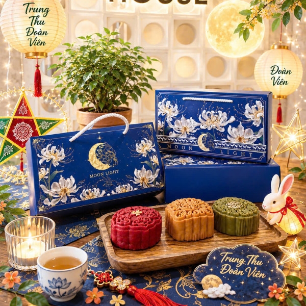 5-10 Hộp Trung Thu 2 bánh không hộp bánh con (150g-250g) - 2026
