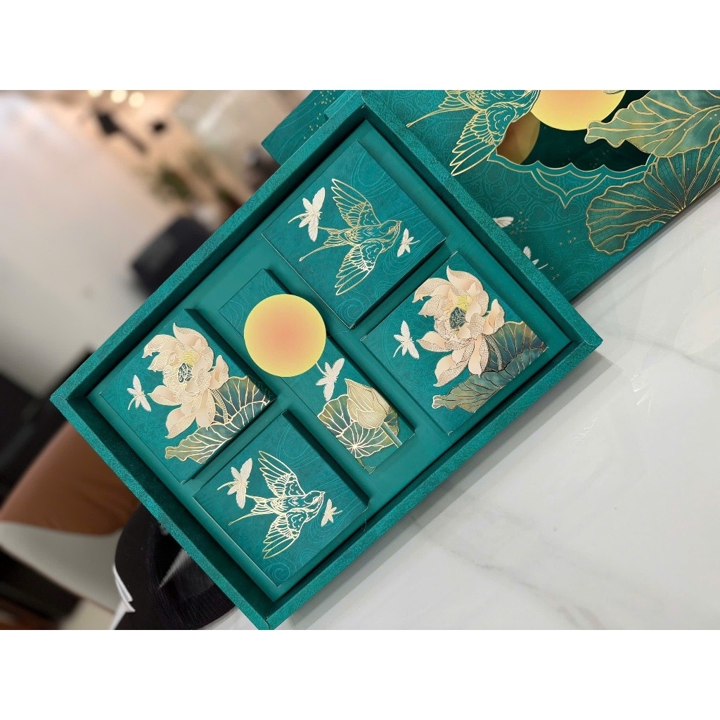 Vỏ hộp trung thu  đựng 4 bánh trà / 6 bánh 150G -250G  | Kim Liên Nguyệt | Mẫu 2026